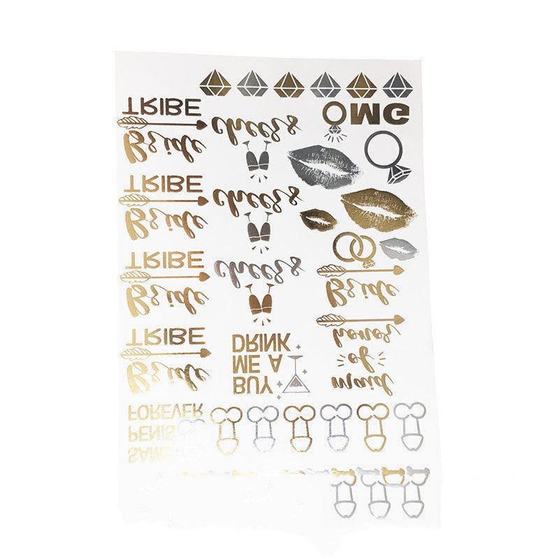 Team Bride Temporary Tattoos