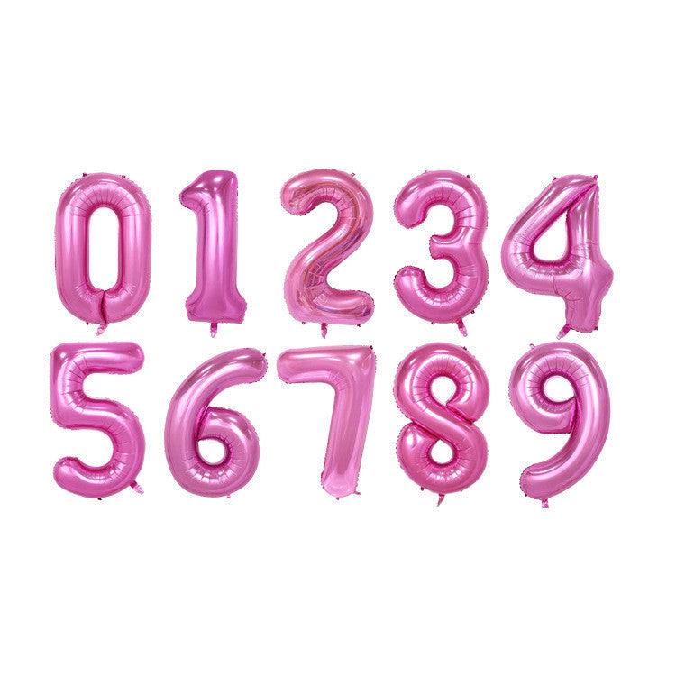 Number Balloons 32" (red or pink)