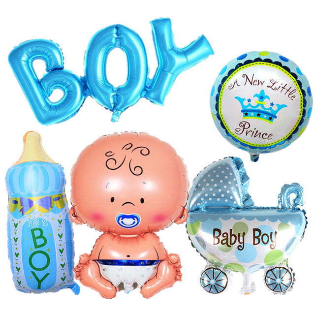 Baby Girl or Boy Balloon Set