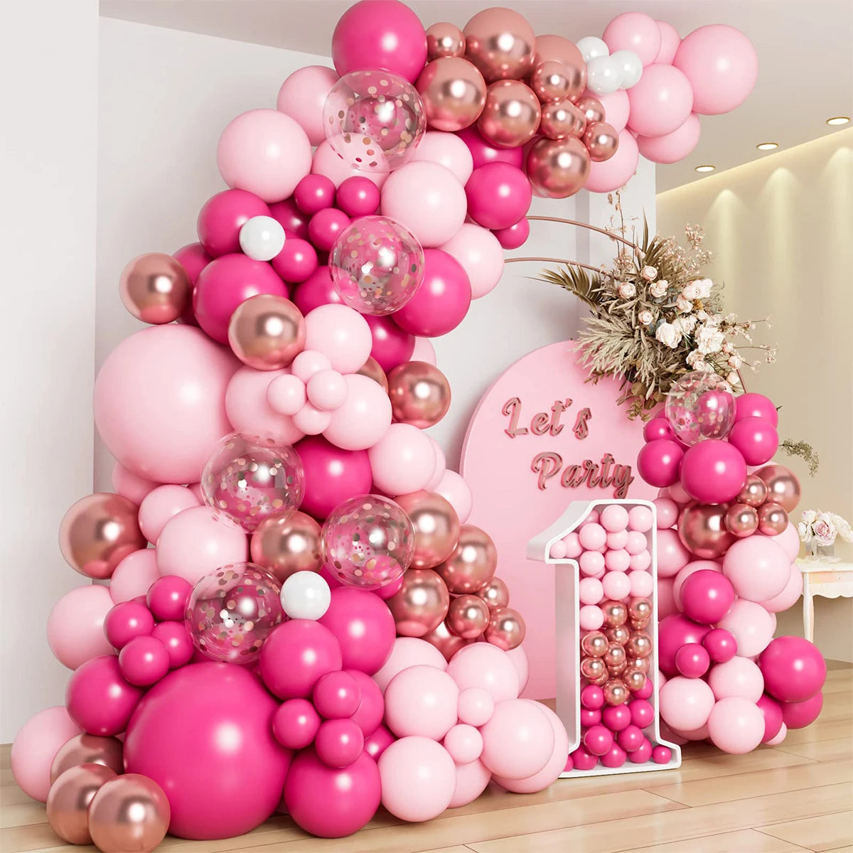 Shades of Pink Balloon Arch Kit