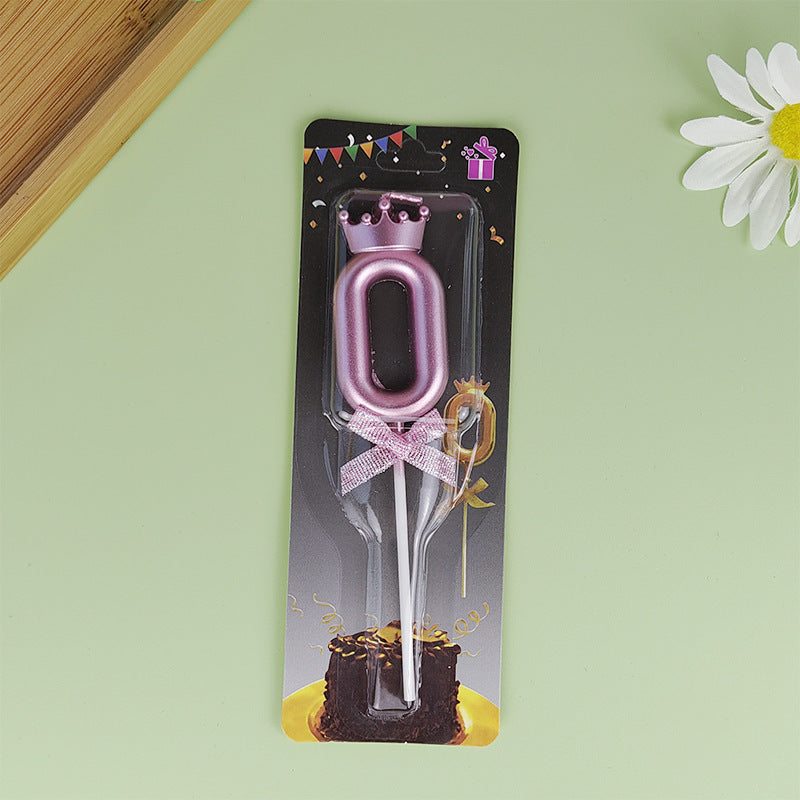 Crown Number Birthday Candle