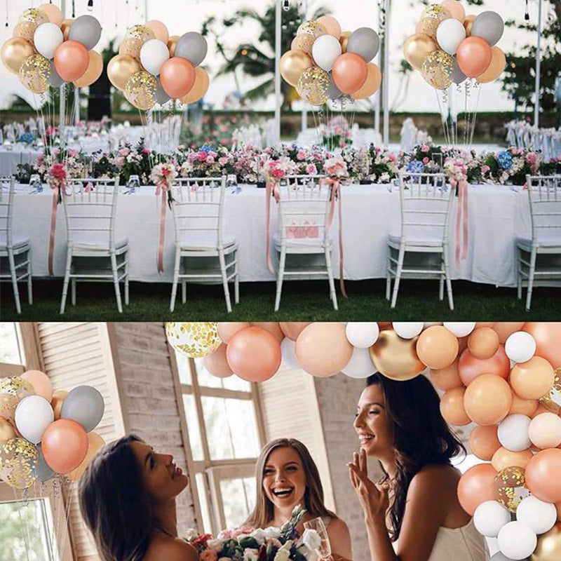 Retro Peach Color Balloon Combination Set