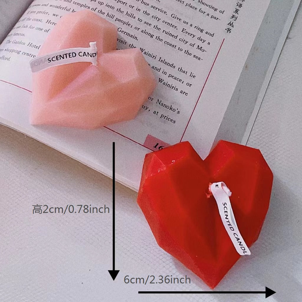 Diamond Heart Shaped Aromatherapy Candle