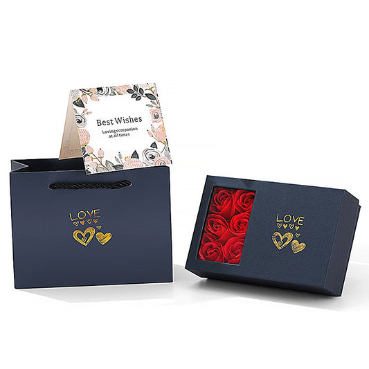 Valentine's Day Rose Gift Box w/Window Opening