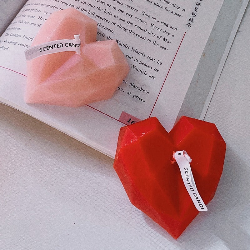 Diamond Heart Shaped Aromatherapy Candle