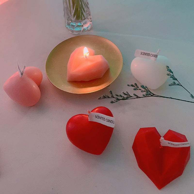 Diamond Heart Shaped Aromatherapy Candle