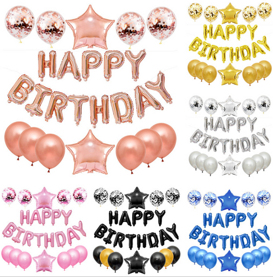 Happy Birthday Letter Balloon Set