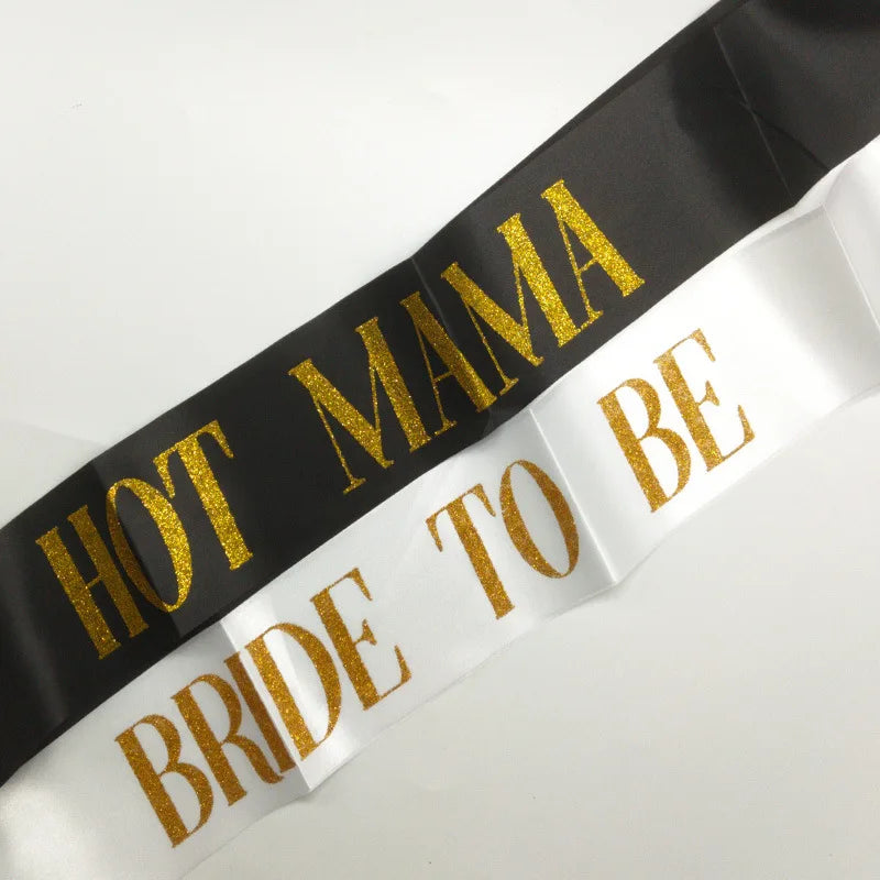 7pcs/set Team Bride Bachelorette Party Satin Sash