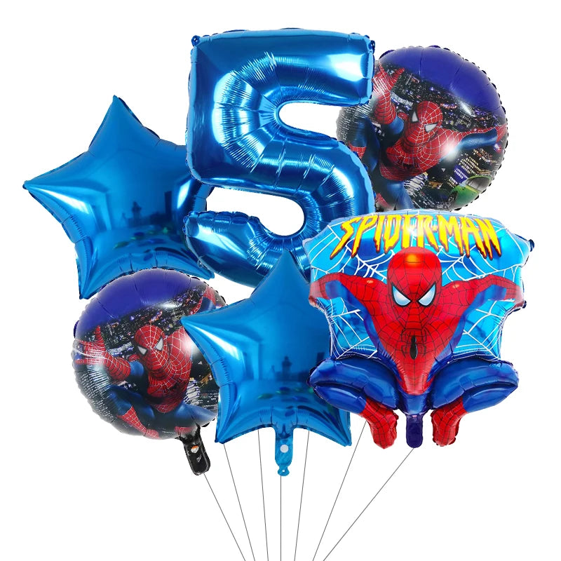 6pcs Super Hero Balloons Set