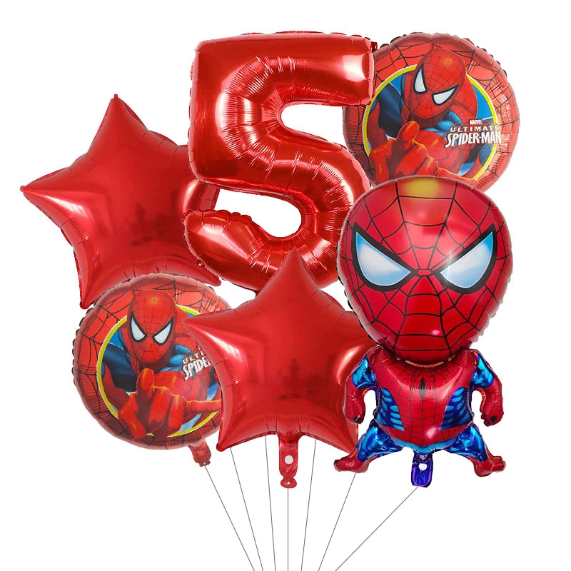 6pcs Super Hero Balloons Set