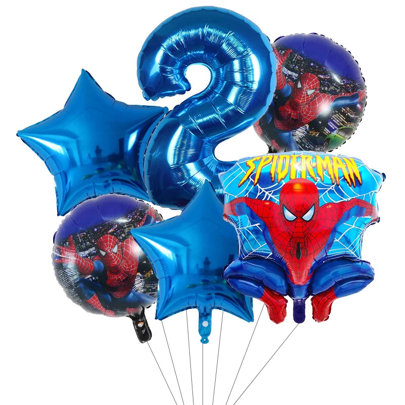 6pcs Super Hero Balloons Set