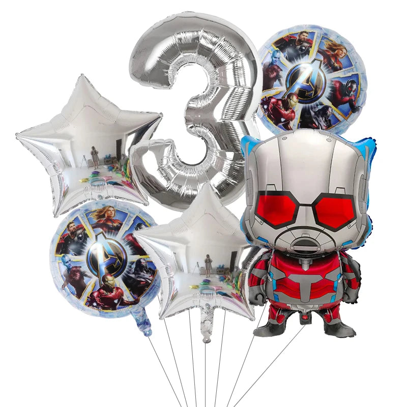 6pcs Super Hero Balloons Set