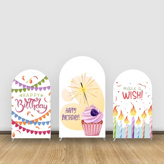 Arch Backdrop Cover (Cake/Candle)