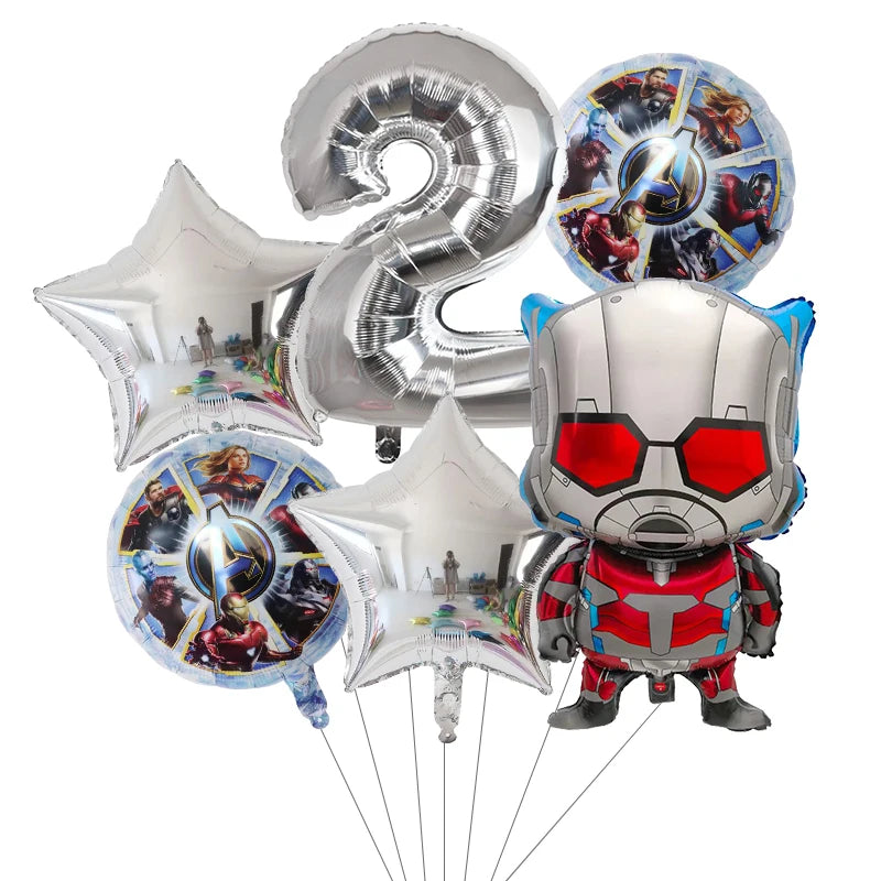 6pcs Super Hero Balloons Set