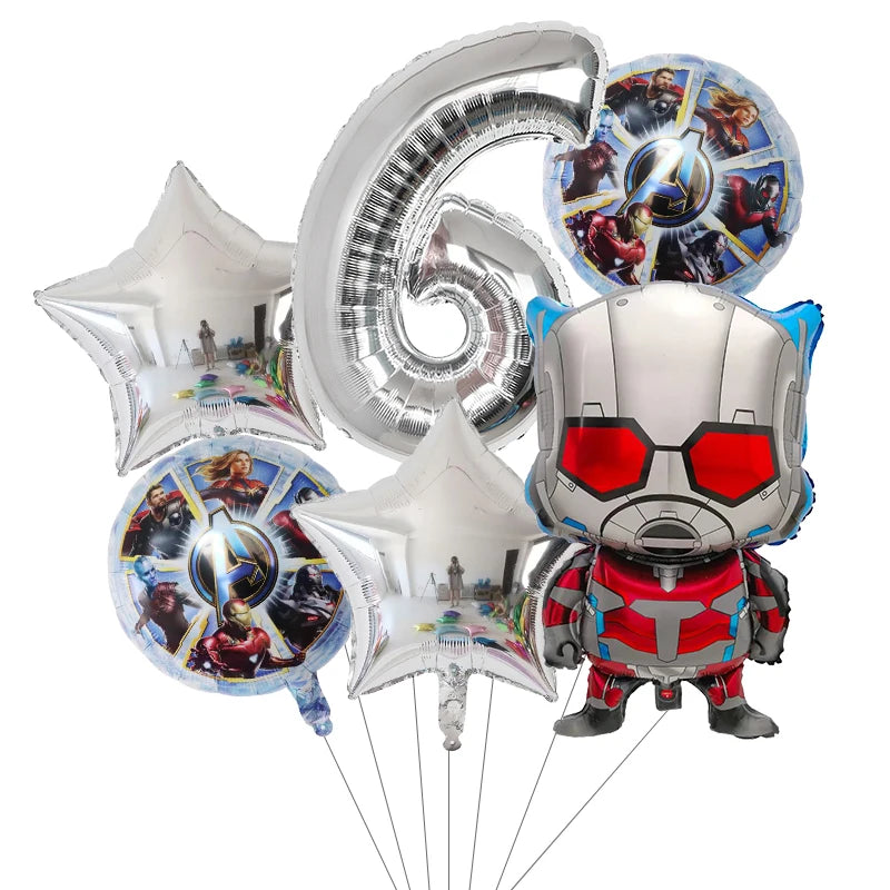 6pcs Super Hero Balloons Set