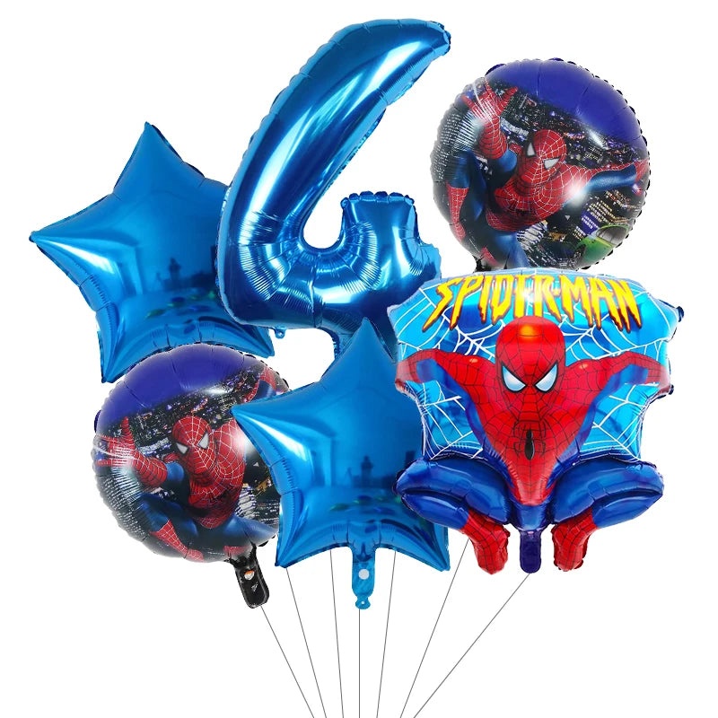 6pcs Super Hero Balloons Set