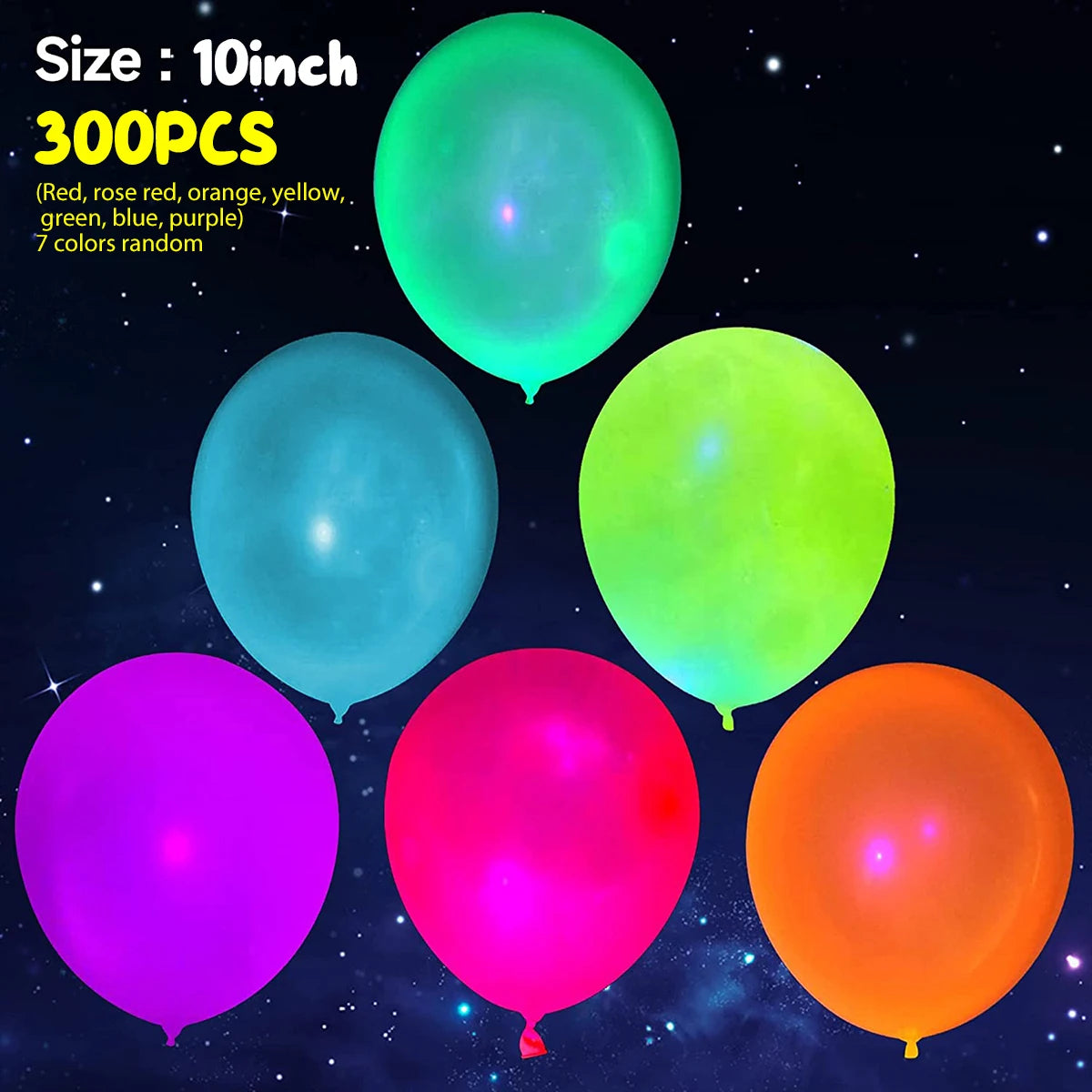 Neon Glow in the Dark Balloons