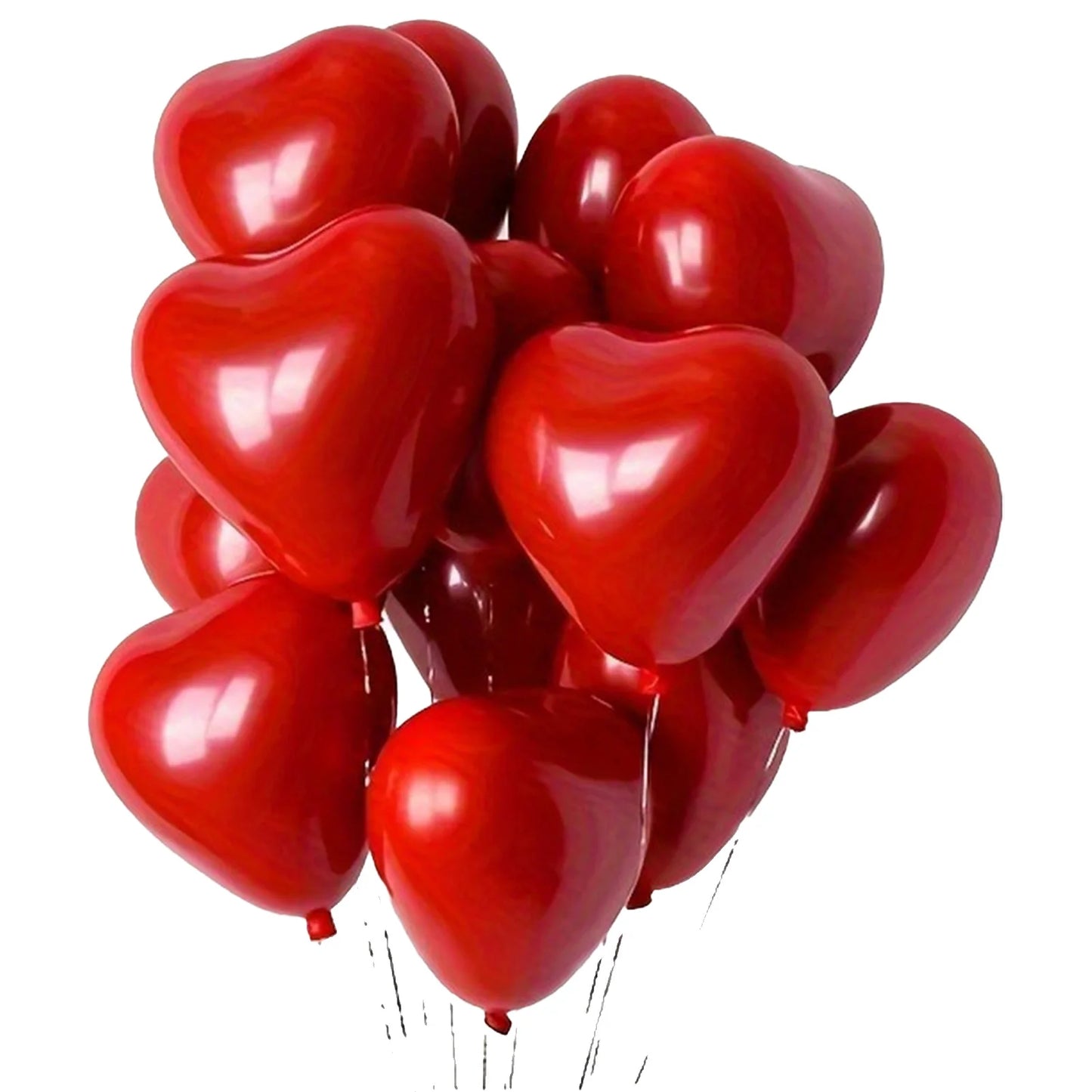 Red Heart Shaped Balloons