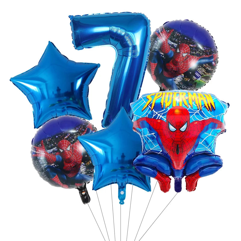 6pcs Super Hero Balloons Set