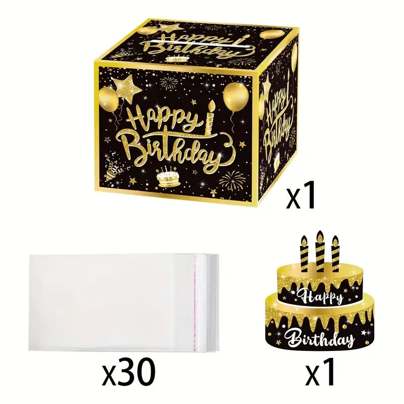 Happy Birthday Cash Gift Box - Roll-up Banknote