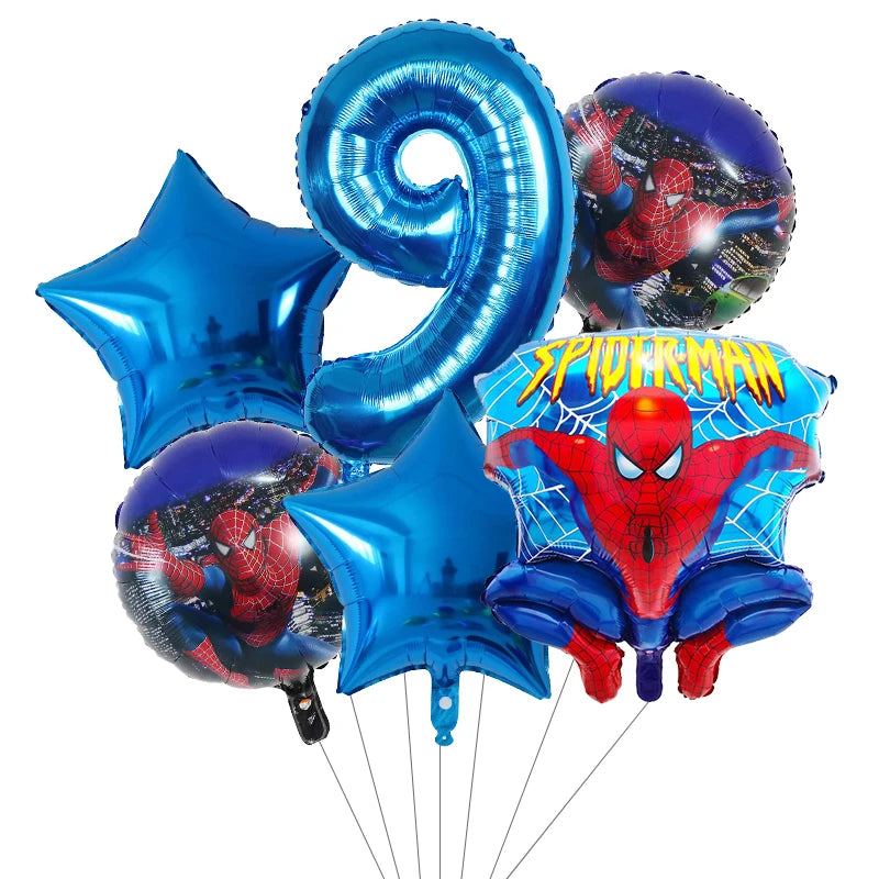 6pcs Super Hero Balloons Set