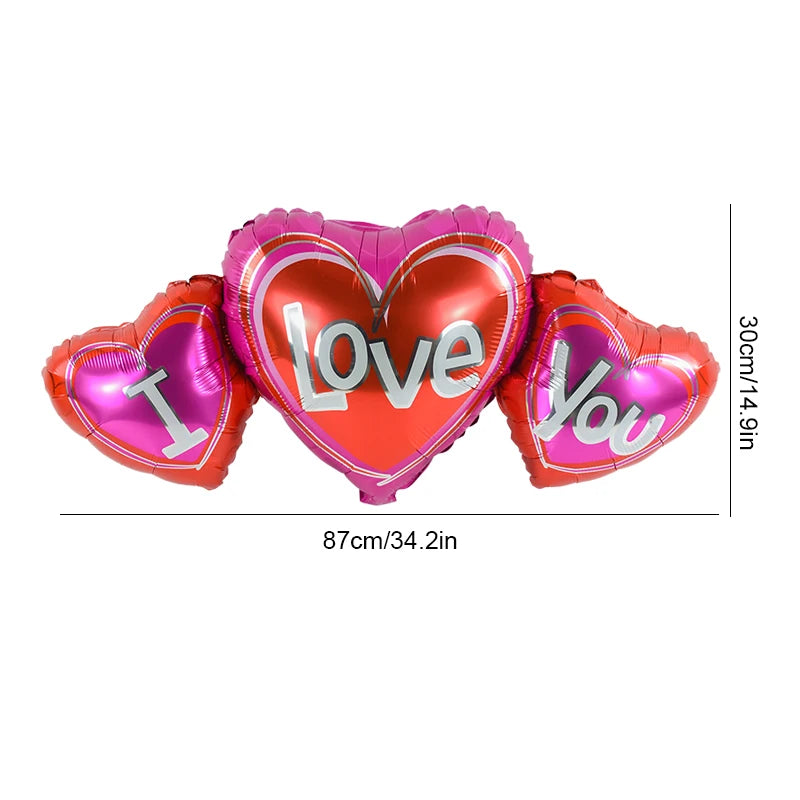 Valentine’s Day (I Love You) Heart Balloons