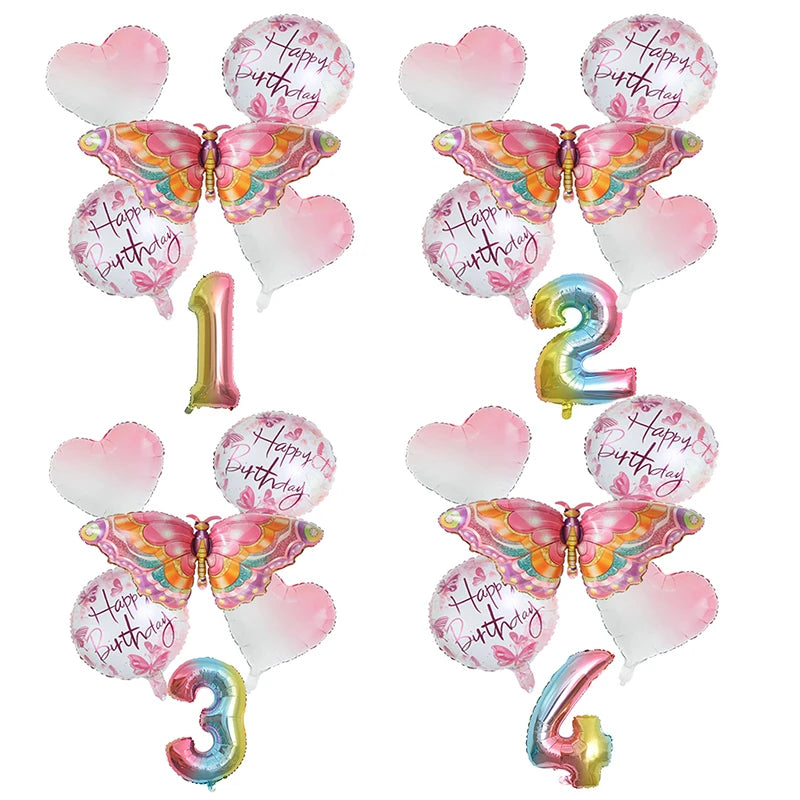 Butterfly Flower Party w/Disposable Tableware