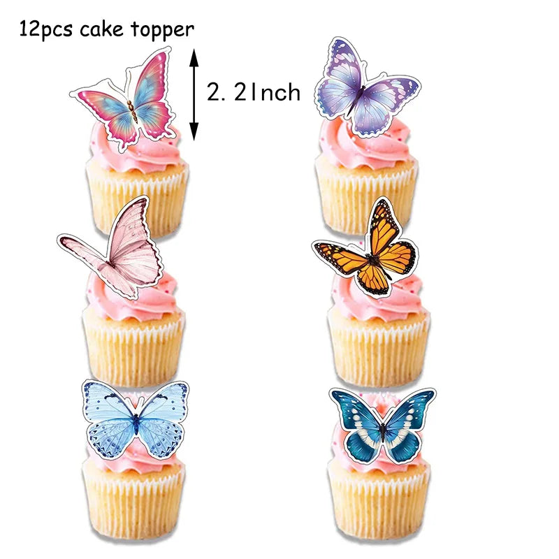 Butterfly Flower Party w/Disposable Tableware