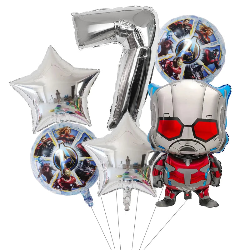 6pcs Super Hero Balloons Set