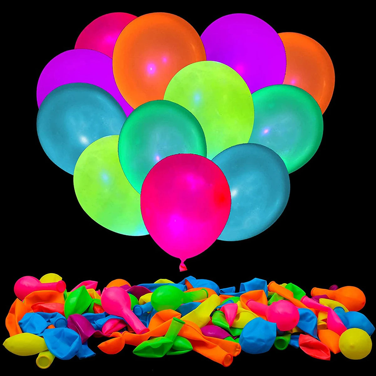 Neon Glow in the Dark Balloons