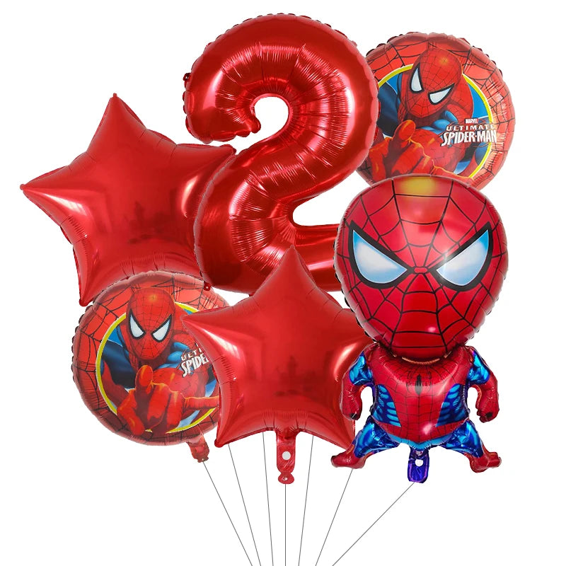 6pcs Super Hero Balloons Set