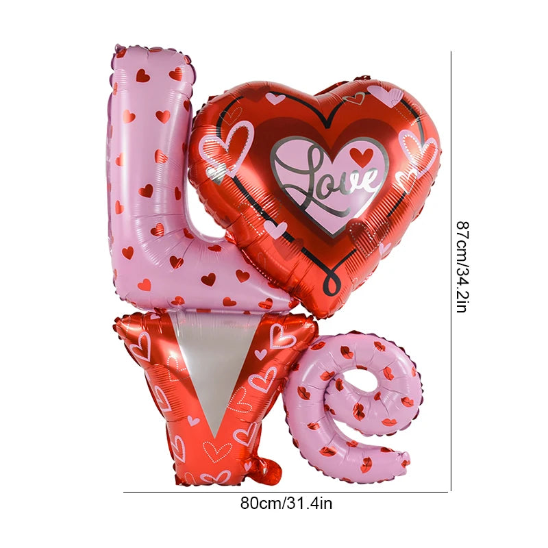 Valentine’s Day (I Love You) Heart Balloons