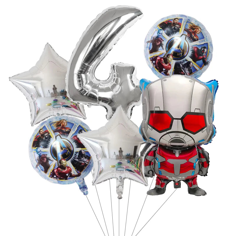 6pcs Super Hero Balloons Set