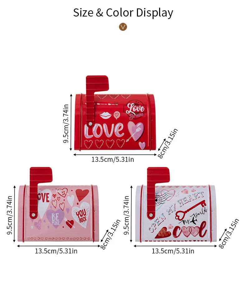 Valentine’s Day Red Pink Tin Box