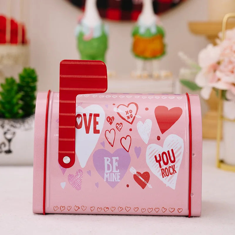 Valentine’s Day Red Pink Tin Box