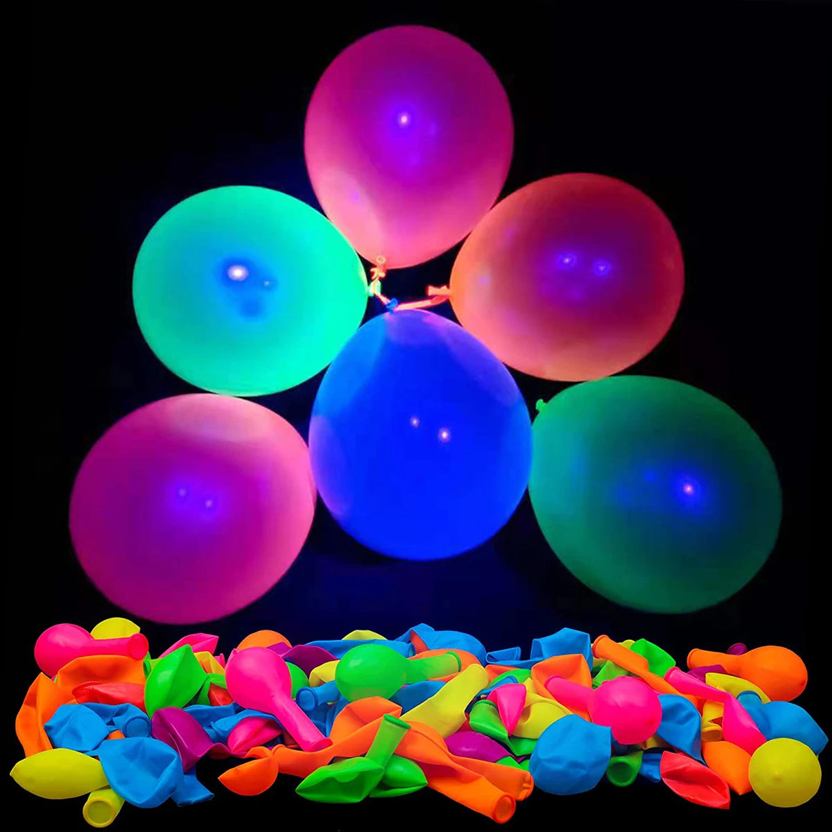 Neon Glow in the Dark Balloons