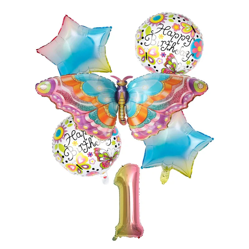 Butterfly Flower Party w/Disposable Tableware