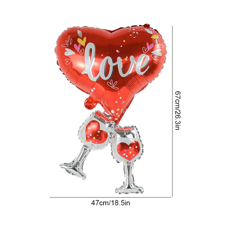 Valentine’s Day (I Love You) Heart Balloons