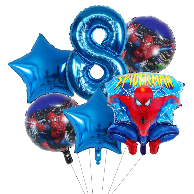 6pcs Super Hero Balloons Set