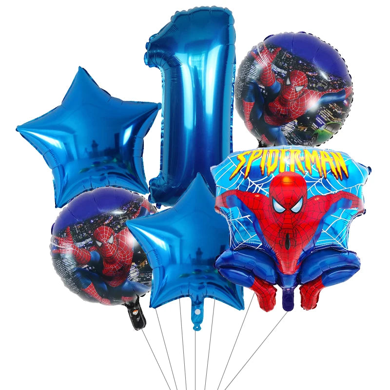 6pcs Super Hero Balloons Set