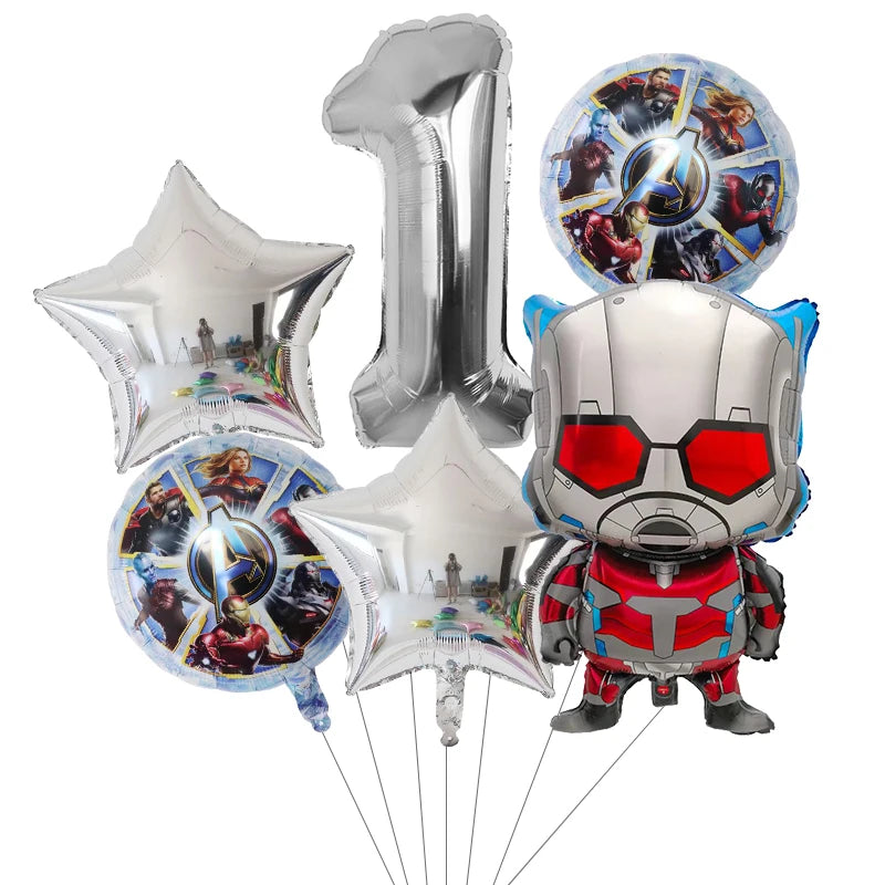 6pcs Super Hero Balloons Set