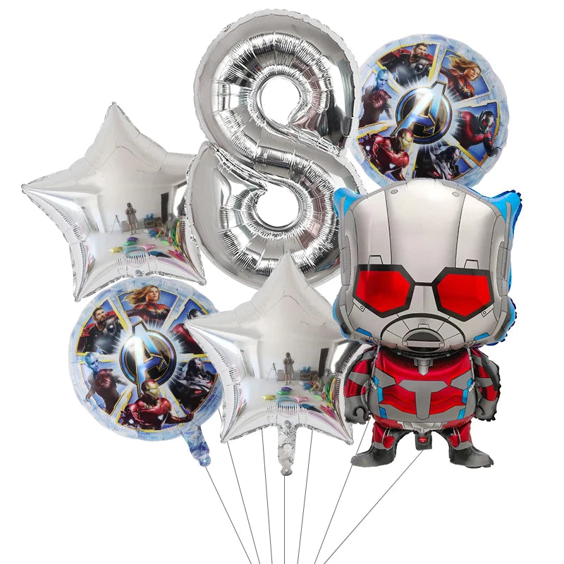 6pcs Super Hero Balloons Set