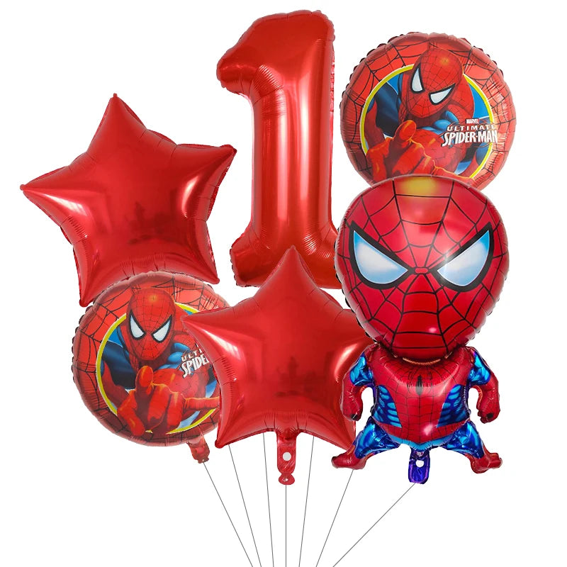 6pcs Super Hero Balloons Set