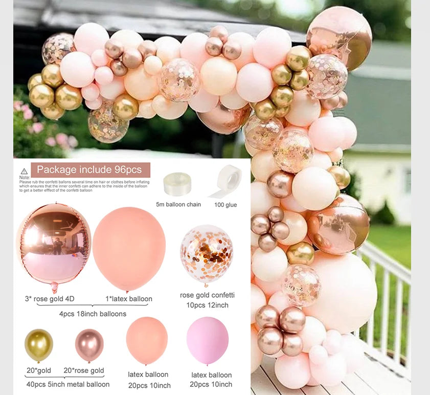 Shades of Pink Balloon Arch Kit