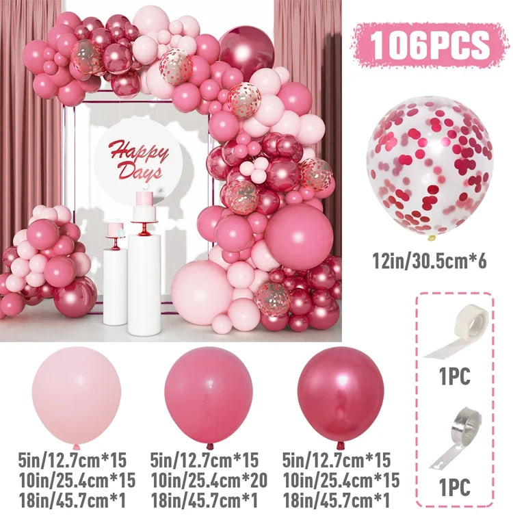 Shades of Pink Balloon Arch Kit