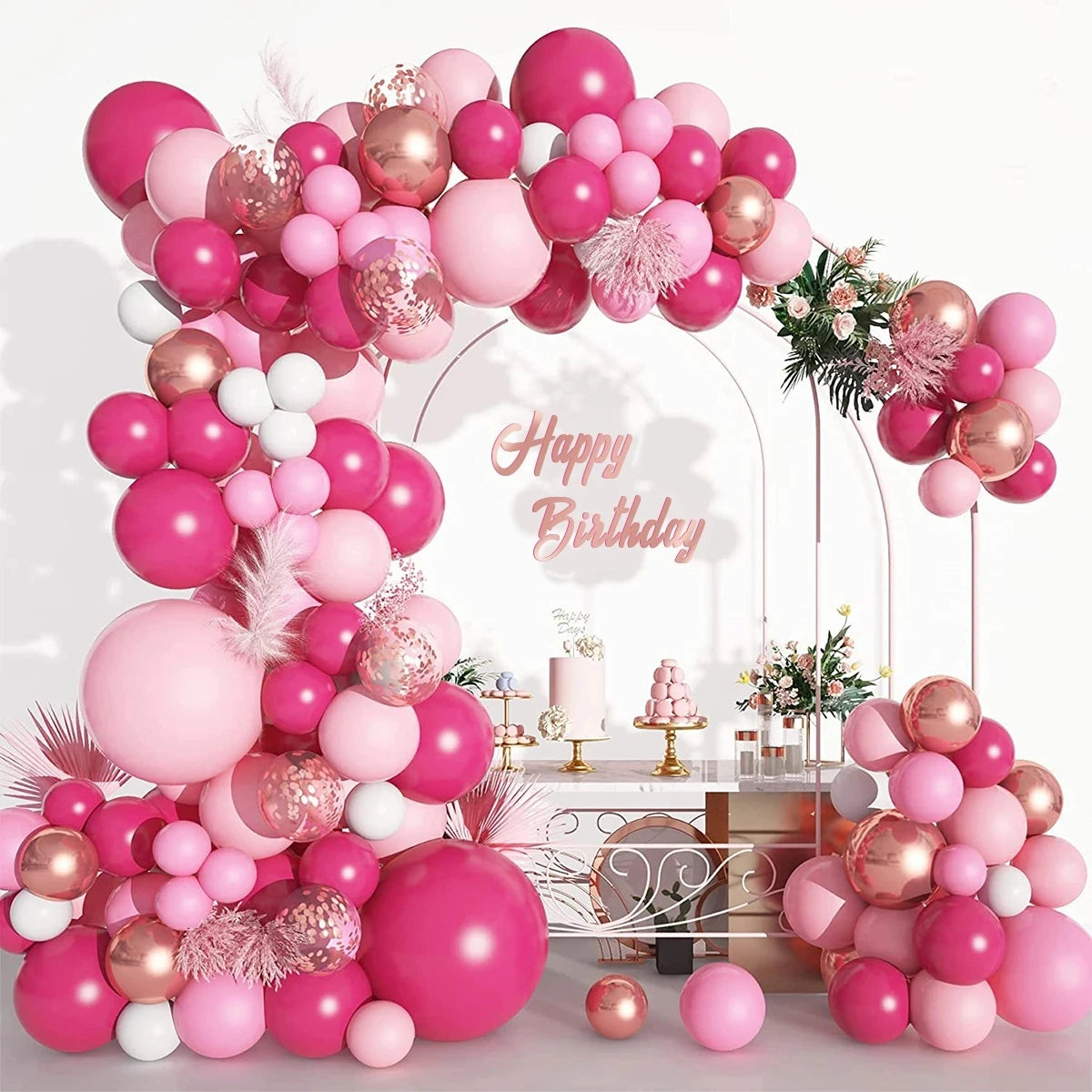 Shades of Pink Balloon Arch Kit