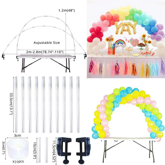 Adjustable Table Balloon Arch Kits DIY Decoration Column Accessories