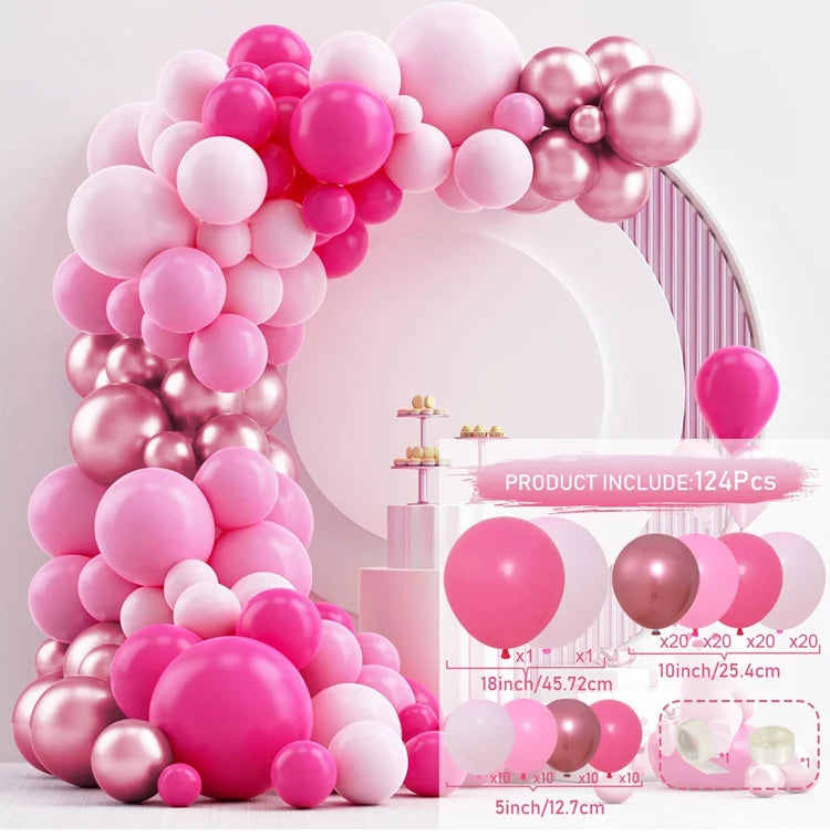 Shades of Pink Balloon Arch Kit